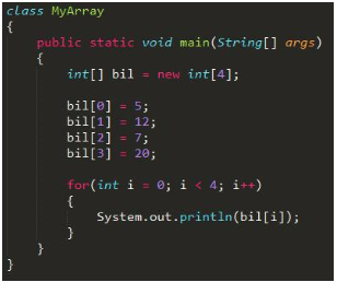 Mengakses array