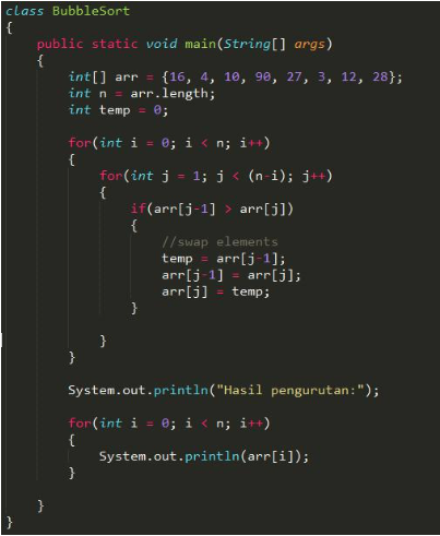 Output array